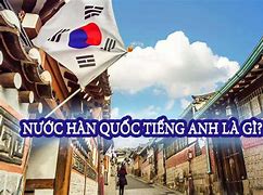 Hàn Quốc Tiếng Anh