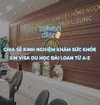 Khám Sức Khỏe Xin Visa Đài Loan